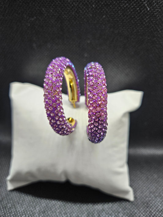 PURPLE C EARRINGS